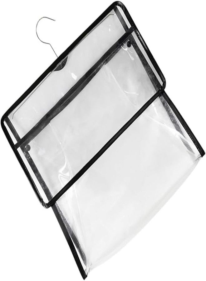 VENJA (LABEL) VENJA Clear PVC Dust Bag for Handbag - Transparent Wall Closet Organizer with Magnetic Closure, Handbag Protector Storage Pouch, Pack Of 1 - Image 2